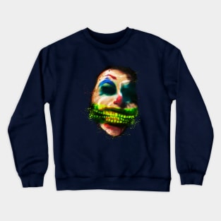 Can’t Sleep Scary Clown Smiling Green Teeth Halloween Crewneck Sweatshirt